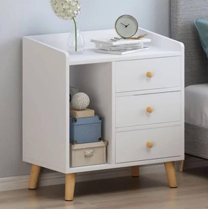 Bedside table with 3 drawers