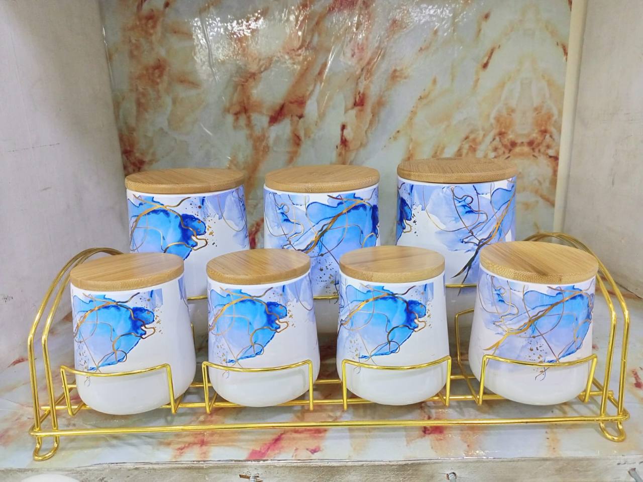 7 PCs canister with stand