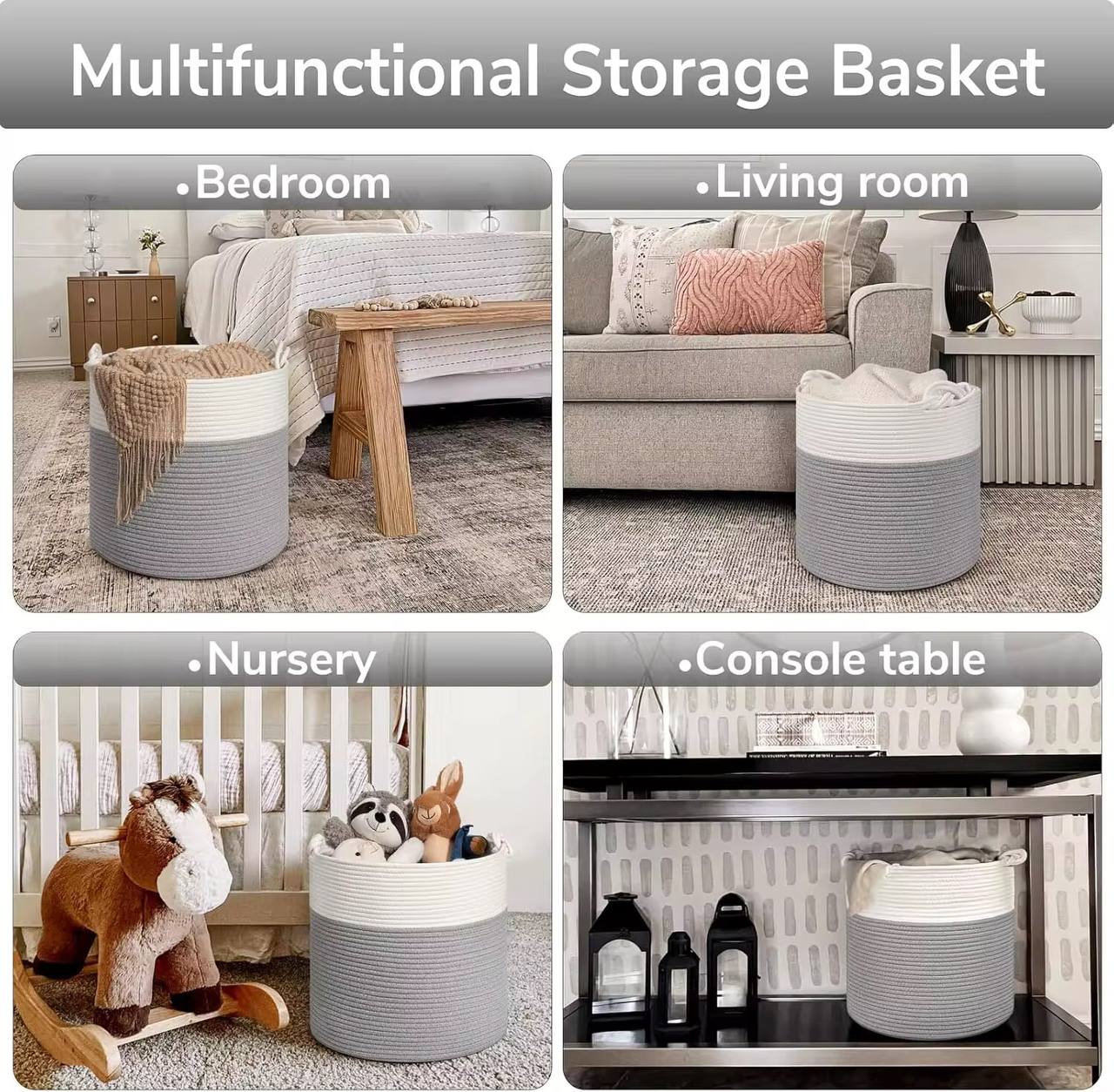 Woven multipurpose basket