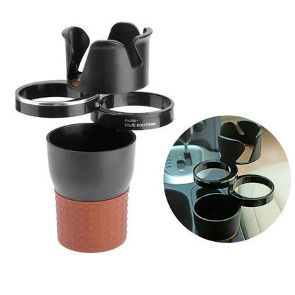 Adjustable 5-1 multifunction rotating car cup holder