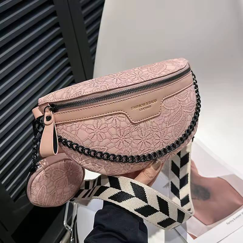 Laced with love crossbody bag
