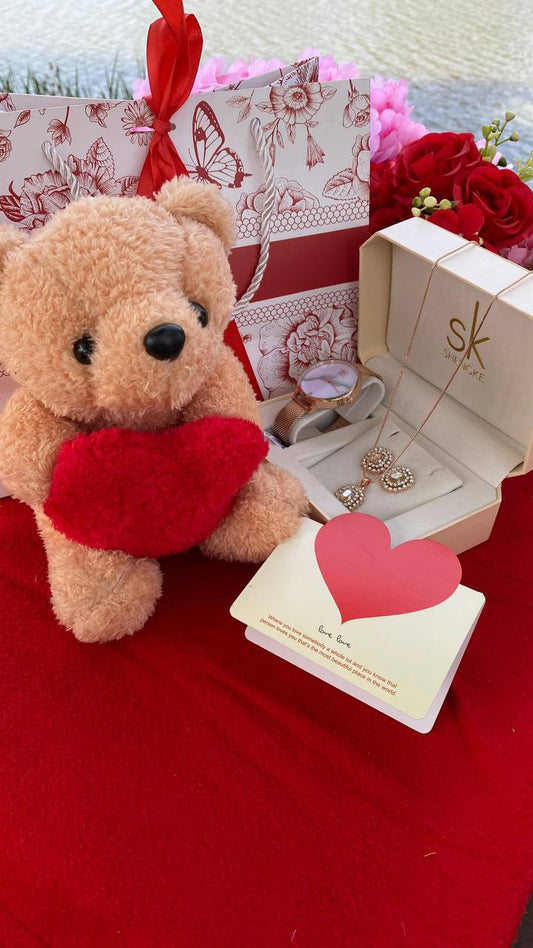SK GIFT SET WITH BEAR/DOLL
