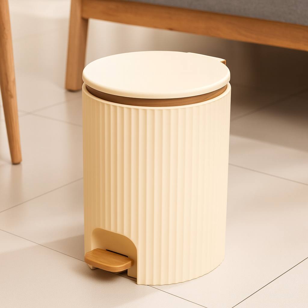 Foot Pedal push dustbin/trash can
