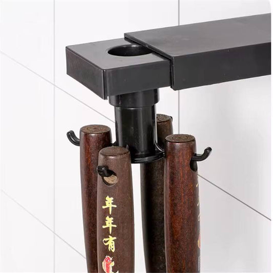Multifunctional shelf 6  rotating hooks organizer