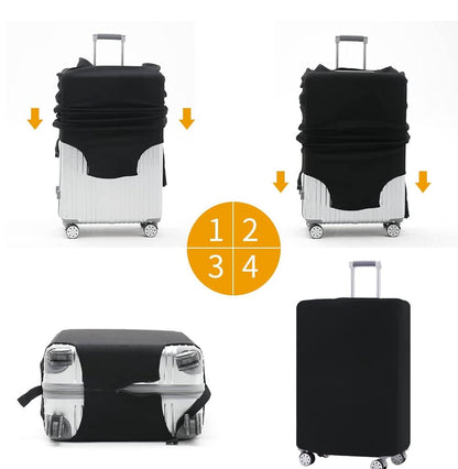 Stretchy Travel Luggage Bag / Suitcase Protector in Grey and Black Colors