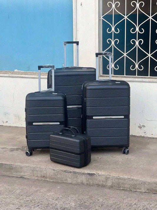 4 in 1 Luxurious unbreakable double zip  Suitcase