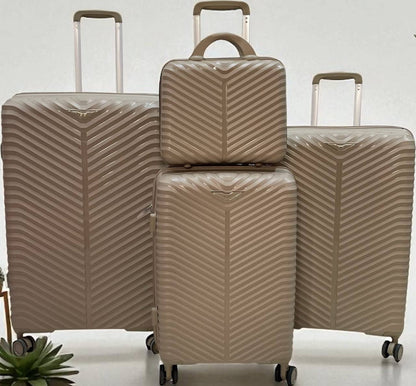 4 in 1 Luxurious unbreakable double zip  Suitcase