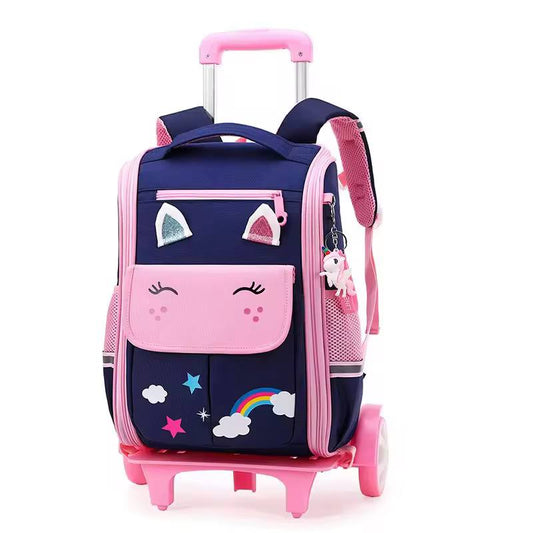 Rolling Trolley School Bag