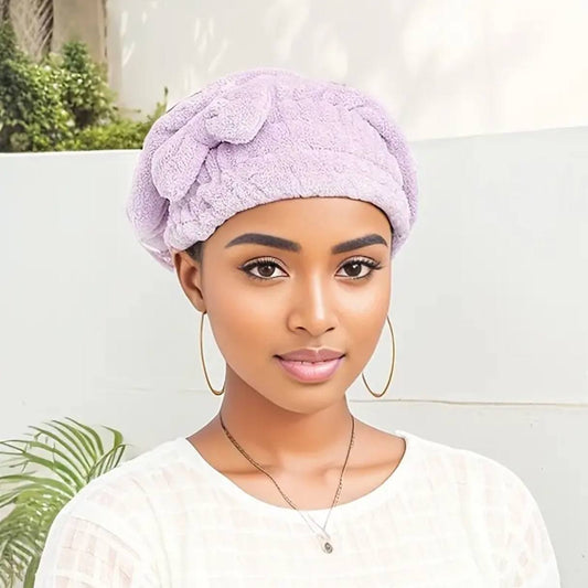Super absorbent quick drying hair cap