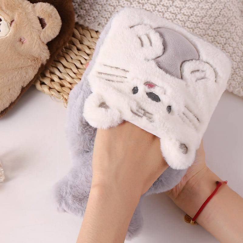 Pocket design hand warmer cute cartoon hot water bottle.