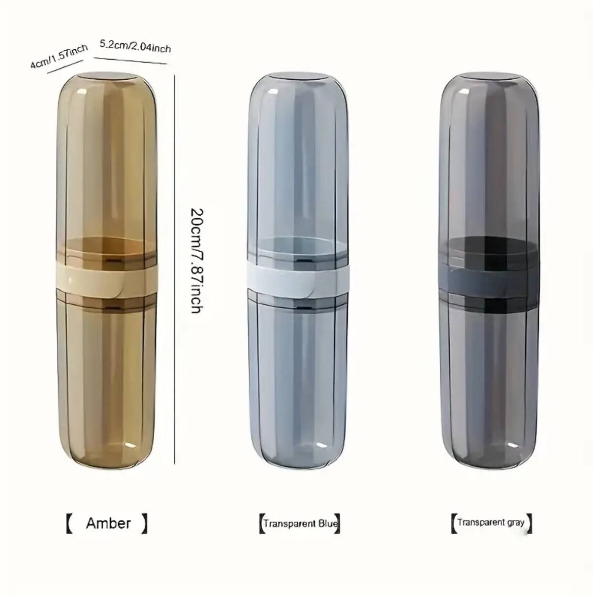 Portable travel toothbrush/toothpaste holders