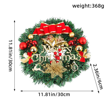 30cm Christmas wreath with lights