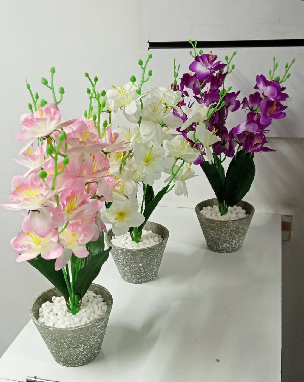 Artificial blossom flowers, bonsai artificial potted plants for Decoration