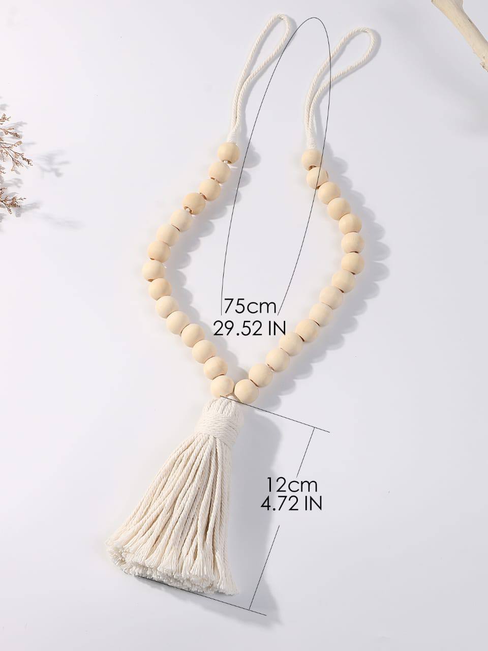 Macrame Curtain Tiebacks Wooden Beads Home Decoration Accessories Decorative Curtain Rope  Aurtain Accessories Boho Home Decor