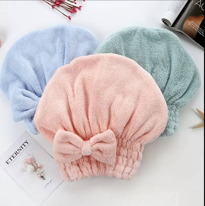 Super absorbent quick drying hair cap