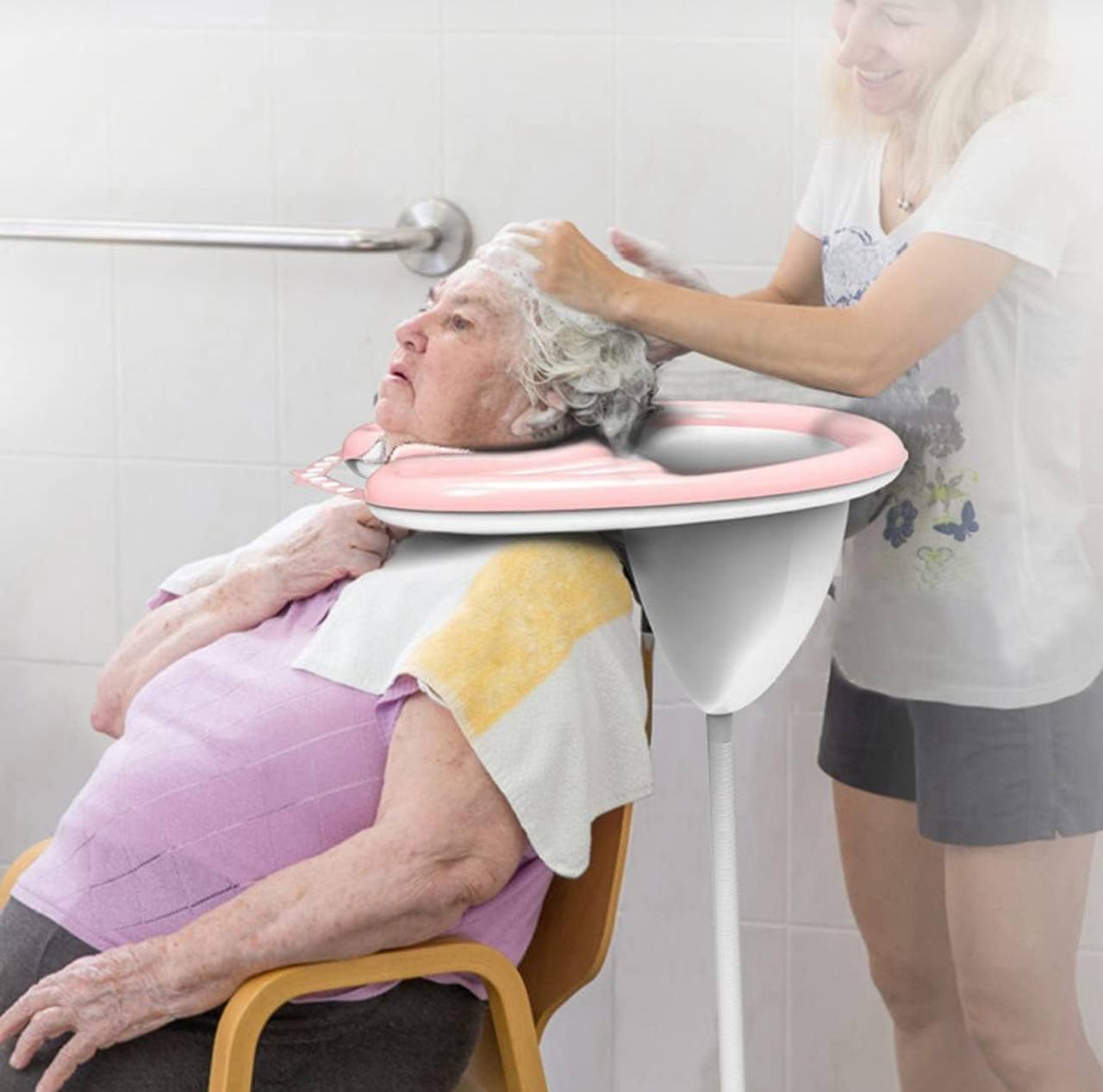 Inflatable high quality washing basin for home or bed.. perfect for kids and home hair care or bedridden people