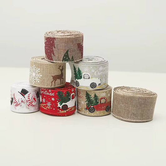 5 meters Christmas themed ribbon