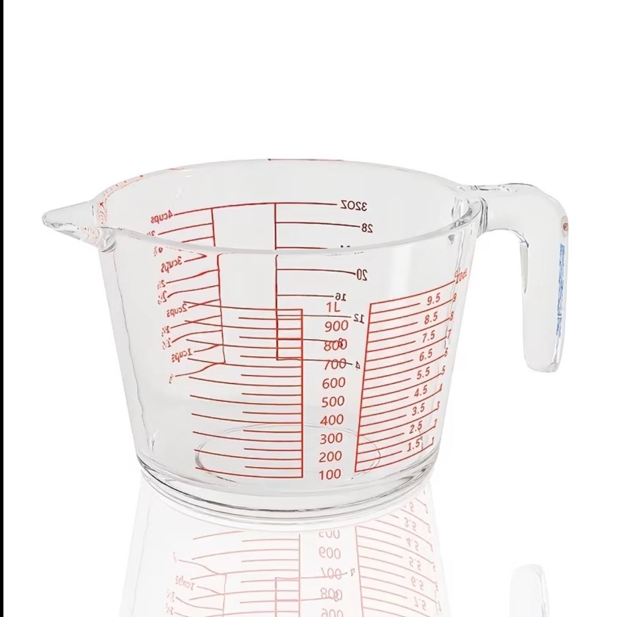 1000ml Glass Measuring Cup With Scale And Handle