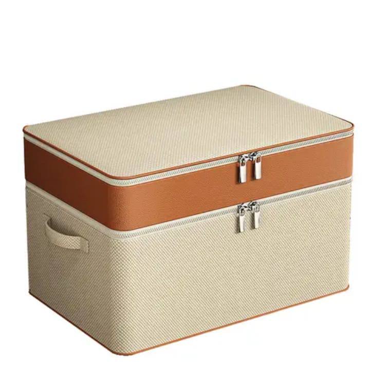 Thick double layer fabric closet organizer