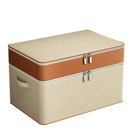 Thick double layer fabric closet organizer