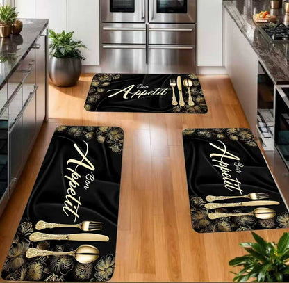 3pcs sets kitchen rubbermats