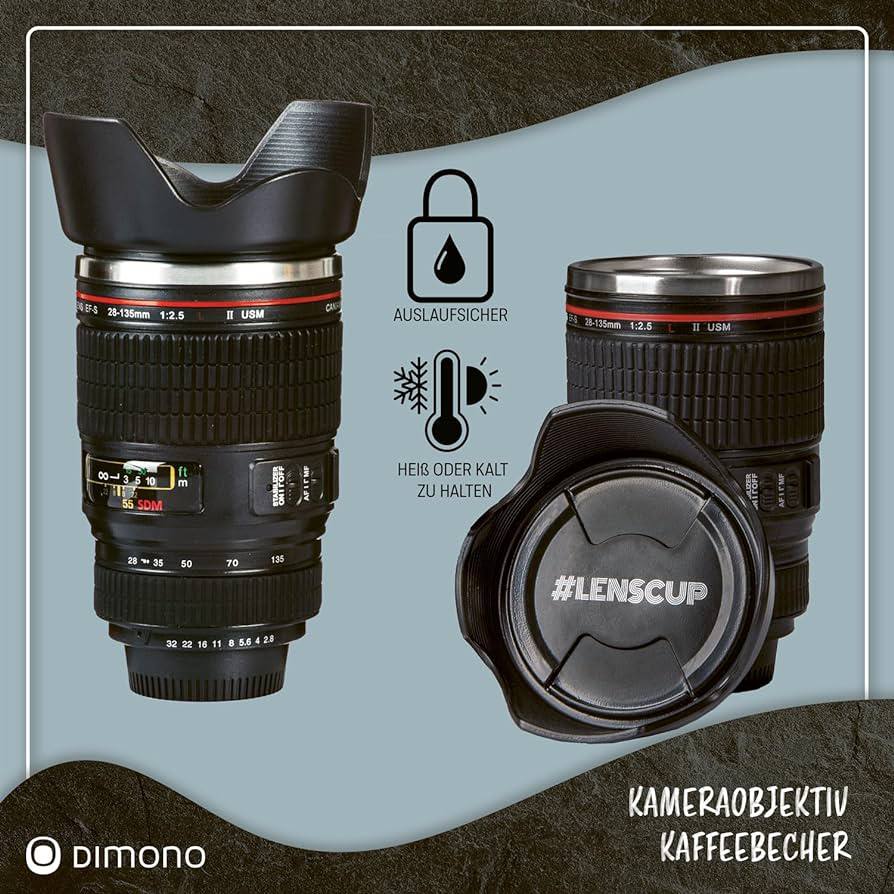 400ml Camera lens Thermocup