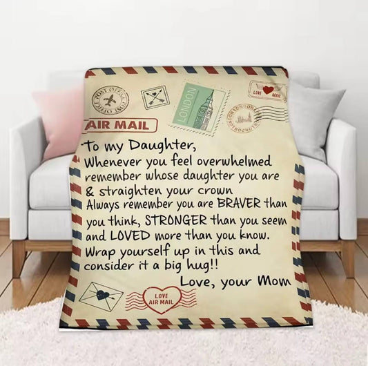 Express letter cossy throw blankets