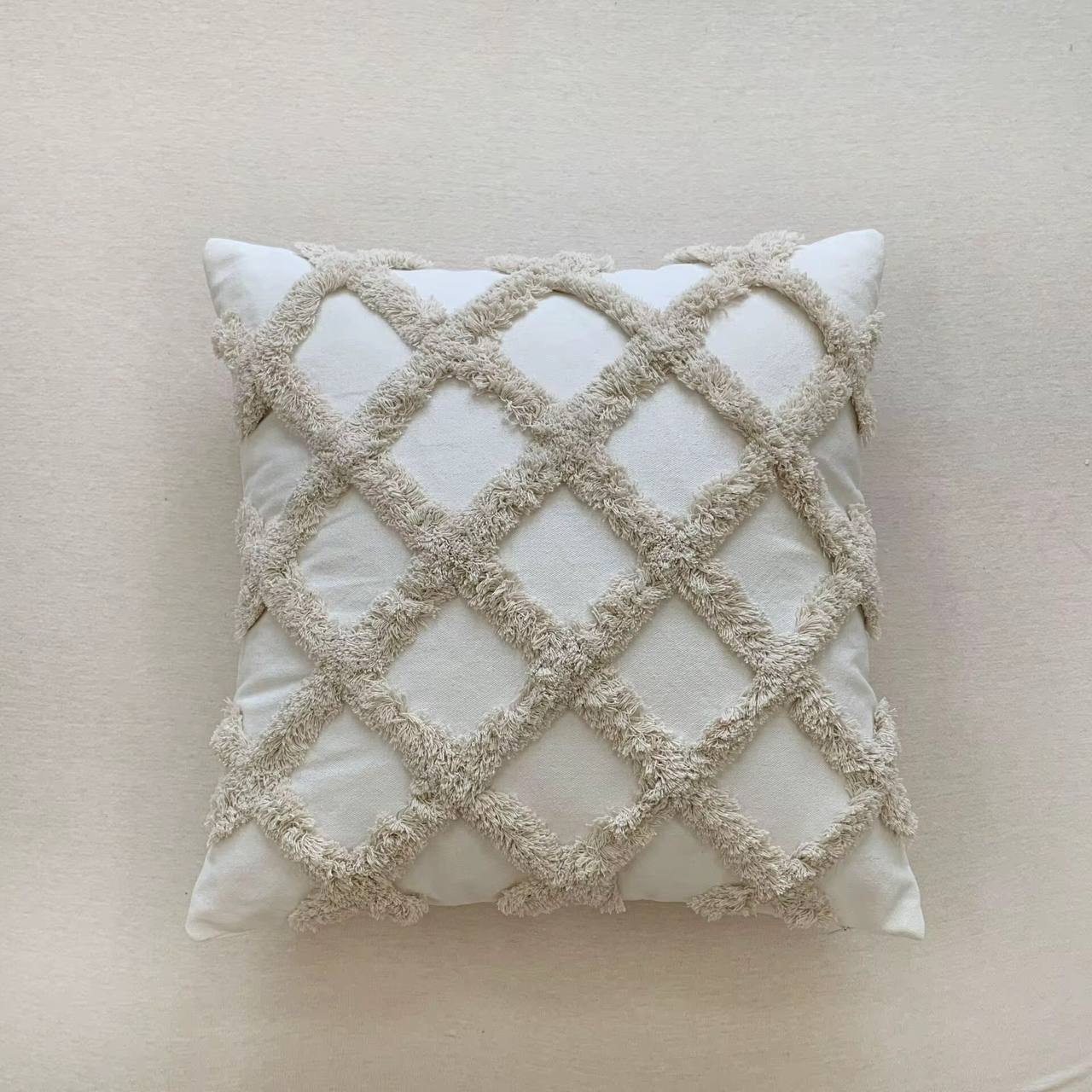 Boho throw pillow covers with tassels