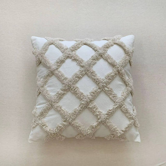 Boho throw pillow covers with tassels