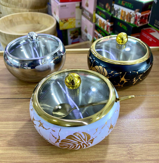 Stainless steel quality sugar dish pieces