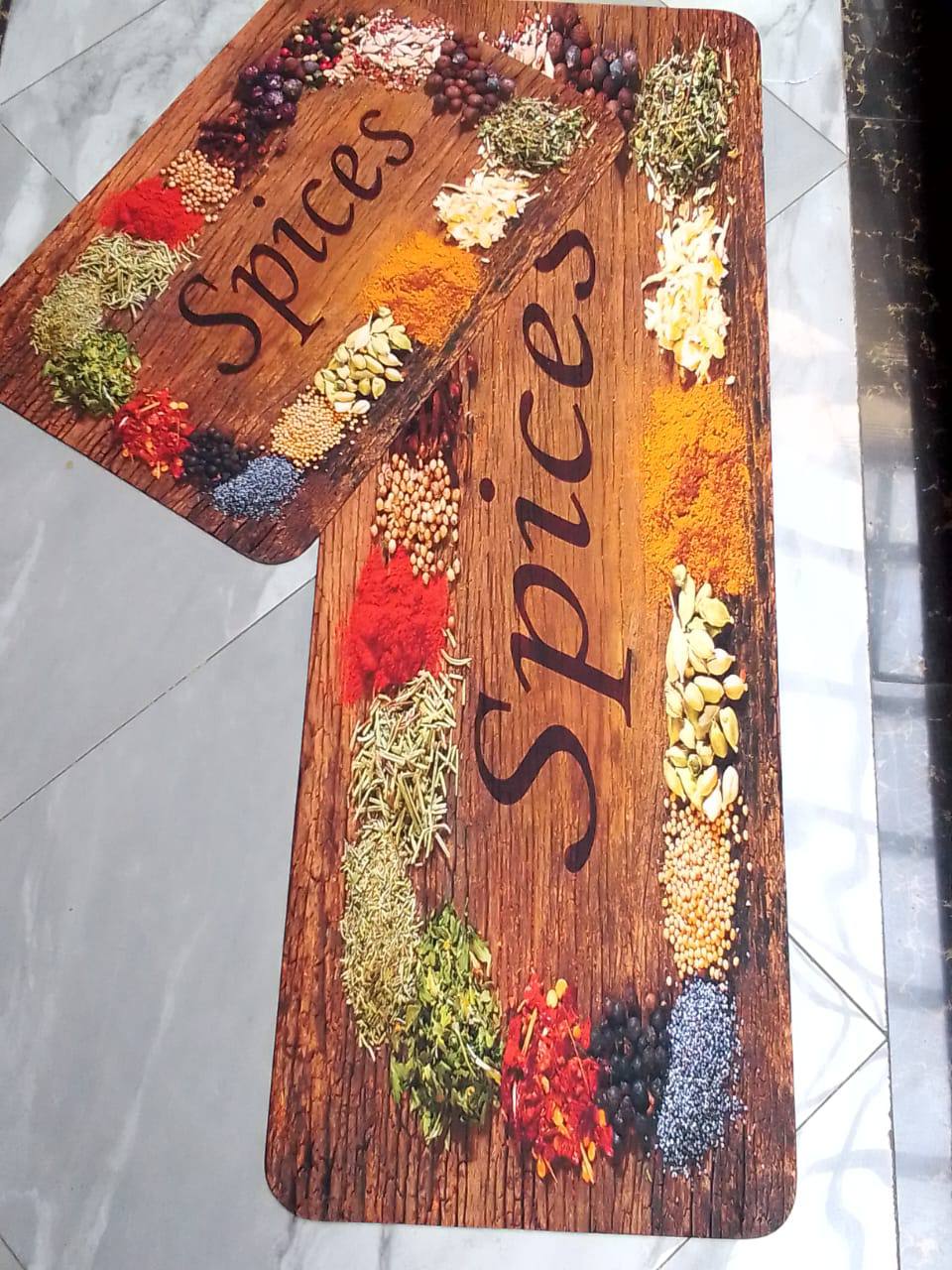 Both Sides Rubber kitchen Mats Set