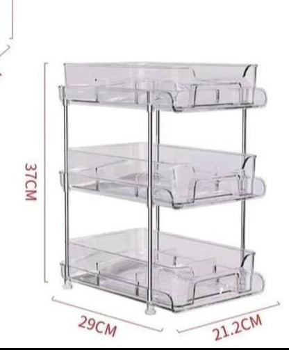 3 layer Multifunctional storage rack