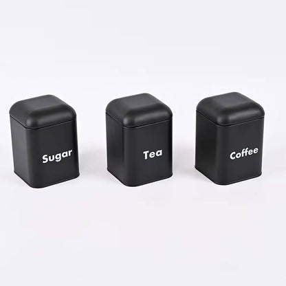 Alloy Bread Bin with Three Canister Set