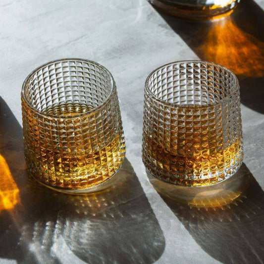 Whisky Spinning Glass Gold.