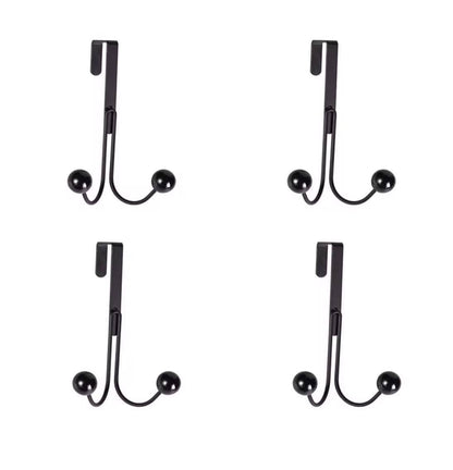 Over The Door Double Hanger Hooks Free Punching For Hanging Hats Bag