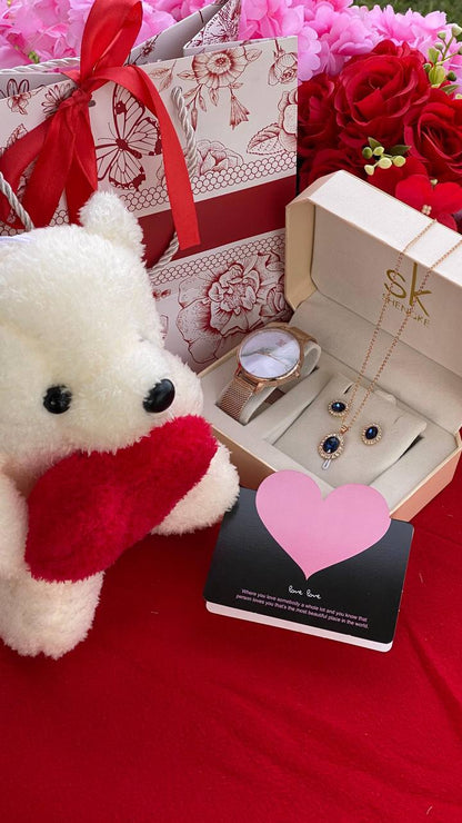 SK GIFT SET WITH BEAR/DOLL