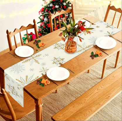 Christmas Table Runner Snowman Gnome Table Cloths Linen Table Runners