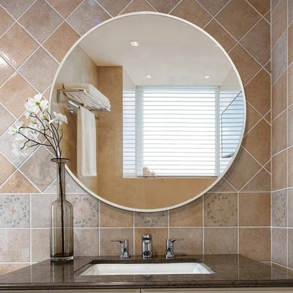 Contemporary Round Mirror For Bathroom Vanity, Entryway, Living room