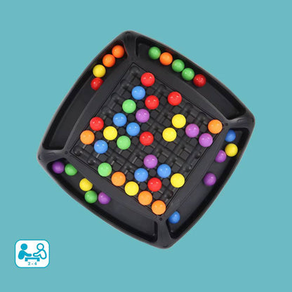 48 ball beads game, Puzzle Magic, Chess Board Games Rainbow Ball Elimination Toy