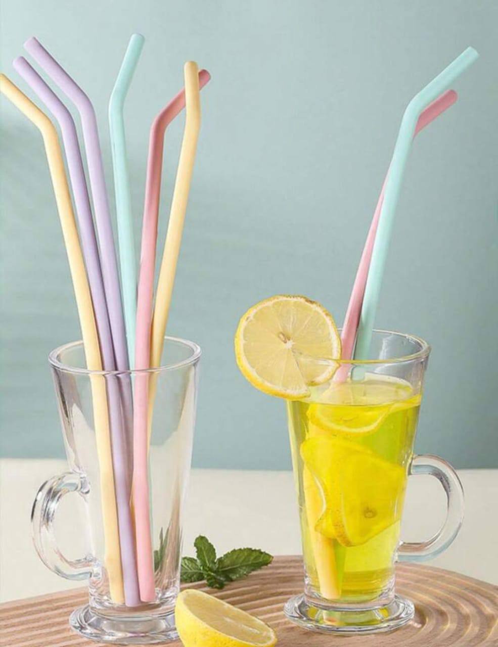 Reusable silicone straws 29cm long enough 
Easy to use & Eco friendly