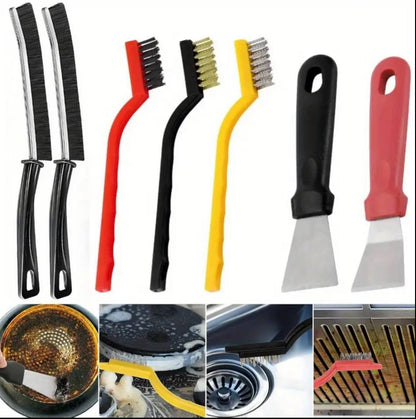 7pcs Wire Brush & Scraper Cleaning Set