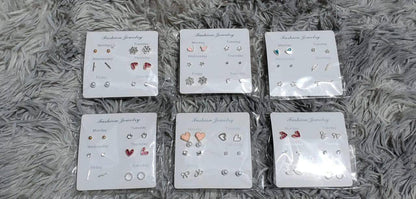 *Fashion Heart Stud Earings