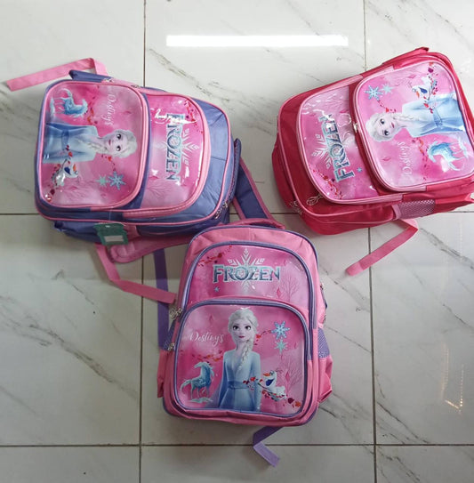 Disney Cartoon 3 compartment School Bag,