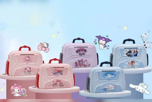Handbag design Password and  Fingerprint  portable  ATM  Money Music Money Box Savings Can