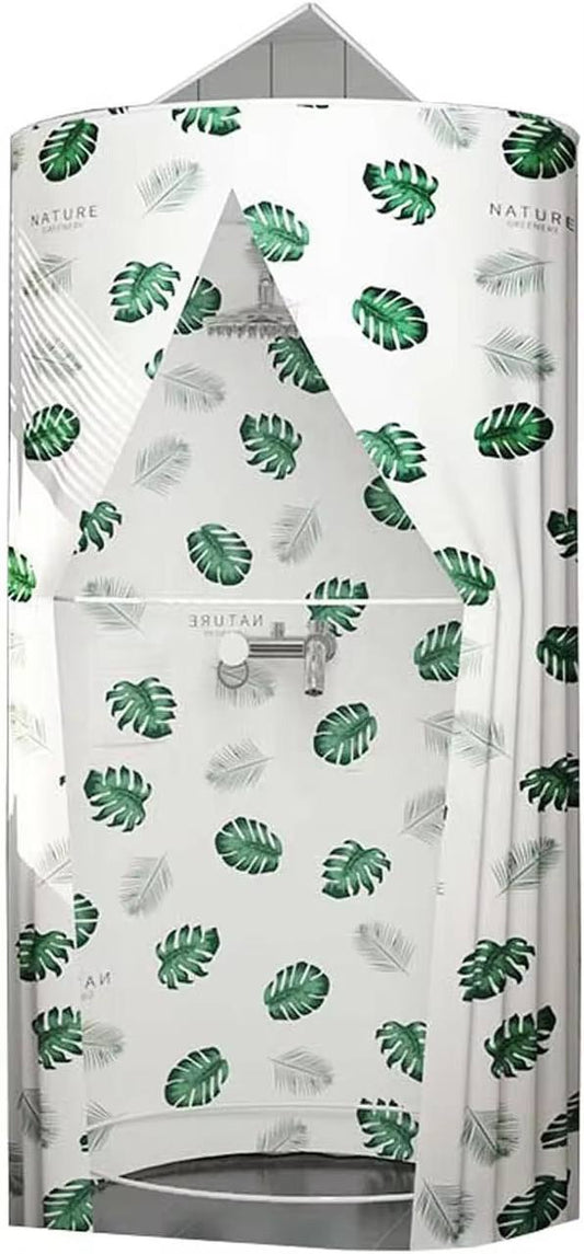 Portable foldable round waterproof fabric shower cubicle