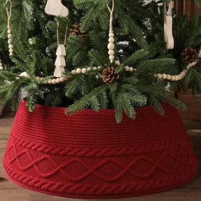 Beautifully knitted Christmas Tree Collar