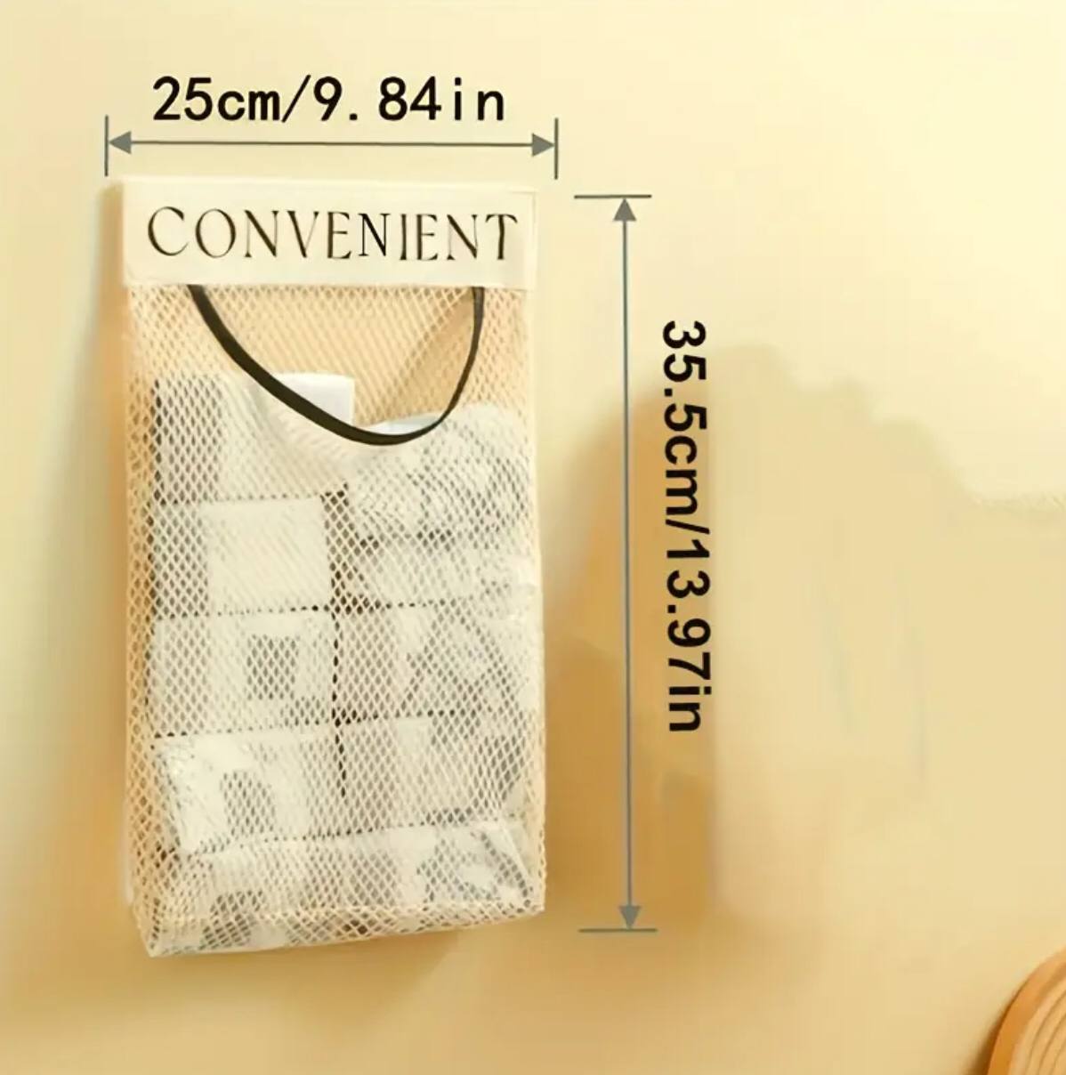 Mesh Hanging Storage Bags/Kitchen Garbage Bag Storage