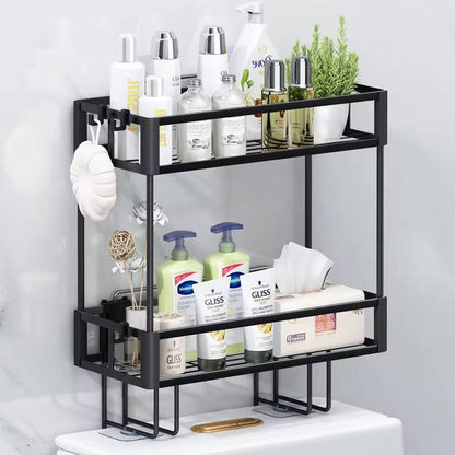 Double layer toilet rack