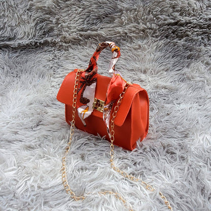 Cute mini decorative scarf crossbody bag