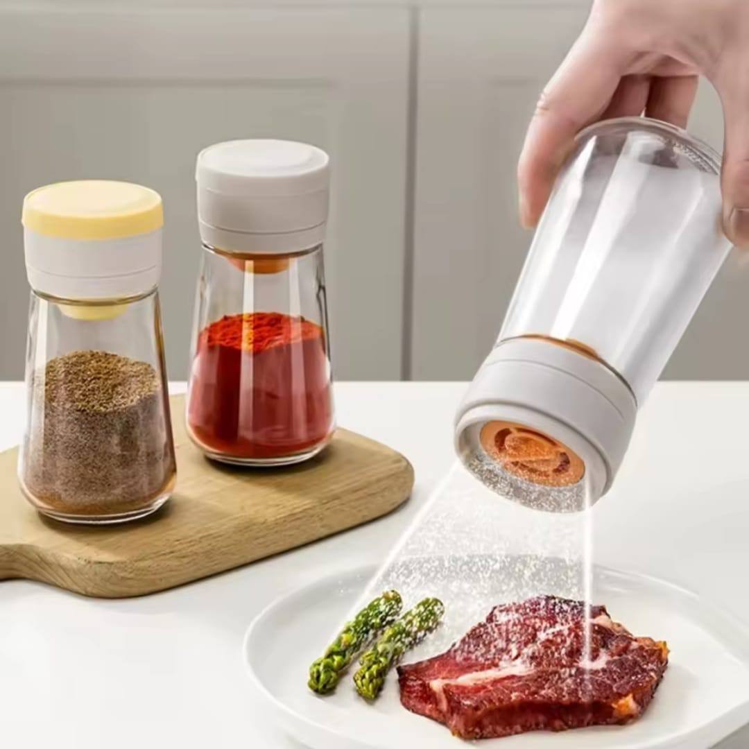 Moisture-Proof Glass Salt Shaker with Precise  Measure